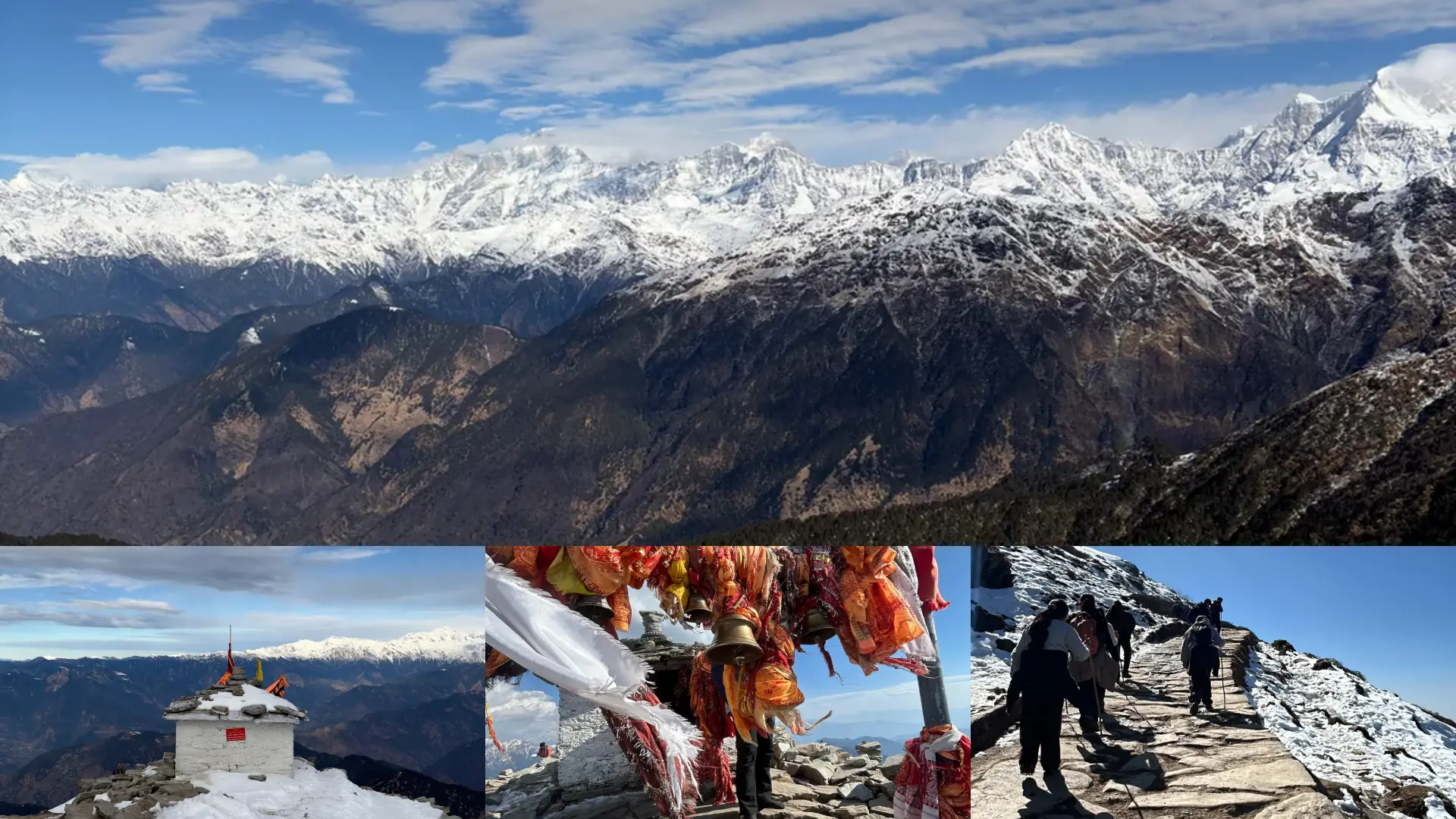 tungnath Chandrashilla trek during winters Chopta tungnath Chandrashilla trek in winters